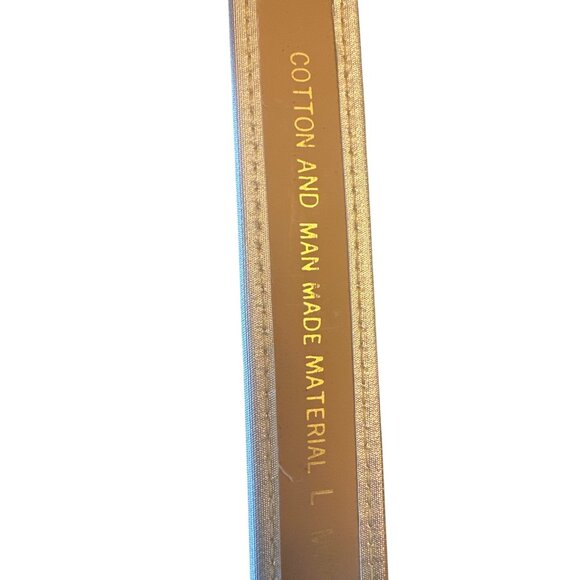 Paul Harris Leopard Print Belt L Cotton Vegan Leather - Picture 4 of 5